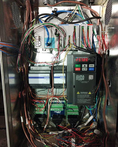 Figure 2: HVAC projects need to monitor temperature, humidity, pressure, and airflow sensors, and control solenoids and valves. In some locations, variable speed drives were needed for fan and pump control.