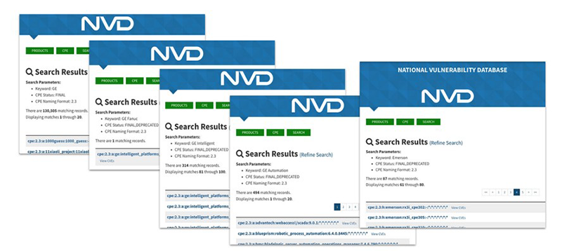 Figure 3: An NVD database search yields a fortuitous result.