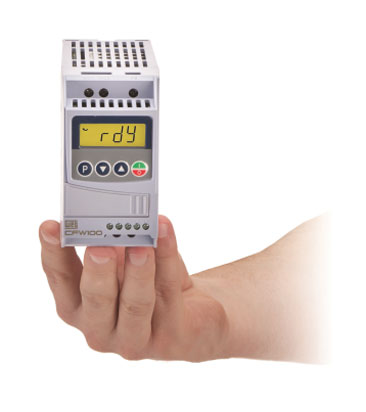 Figure 2: Micro VFDs can ﬁt into about the same space as a traditional contactor/overload combo, yet provide many beneﬁts and can even reduce costs in many areas.