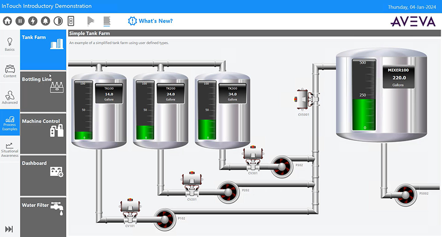 Figure 1: End users, OEMs, and systems integrators are very familiar with traditional HMIs, but installations of any size should be considering future-ready ways to answer the question “what if my HMIs need to grow into a SCADA?”