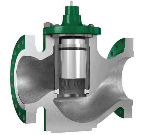 Figure 5: Special valve trims, such as the Emerson Fisher Whisper III trim, can be employed to attenuate noise, reduce cavitation, or direct cavitating liquids away from valve components—all of which minimize damage to the valve.