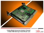 Curtiss-Wright announces 1/10 gigabit Ethernet (GbE) VME Switch/Router card