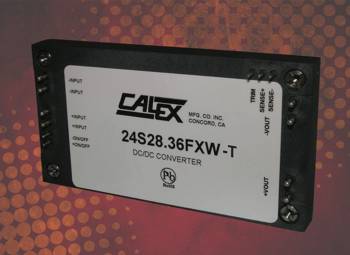 Thumbnail for Calex announces "-T" addition to 1000W FXW series of DC/DC converters