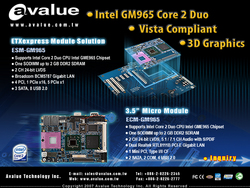 Avalue launches GM965 embedded computer