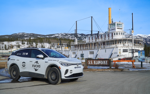 Thumbnail for Volkswagen ID.4 Electric Car Reaches Northernmost Point of U.S. Highway System for First Time in Spring