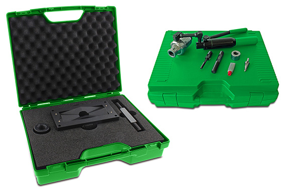 CONTA-CLIP releases sheet-metal puncher with hydraulic hand pump