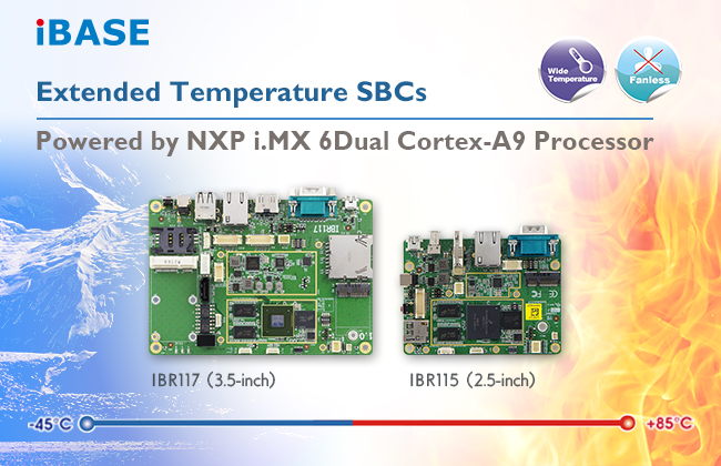IBASE introduces IBR115 2.5-inch SBC and the IBR117 3.5-inch SBC