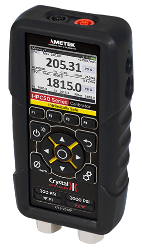 AMETEK introduces HPC50 handheld pressure calibrator