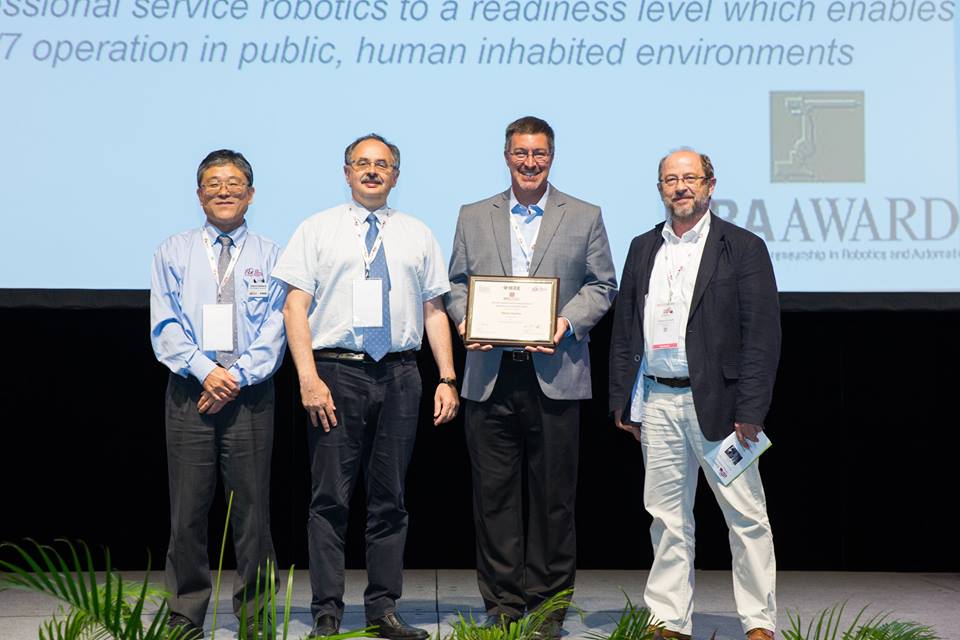 Thumbnail for Little butler robot wins IFR's Innovation and Entrepreneurship in Robotics and Automation Award