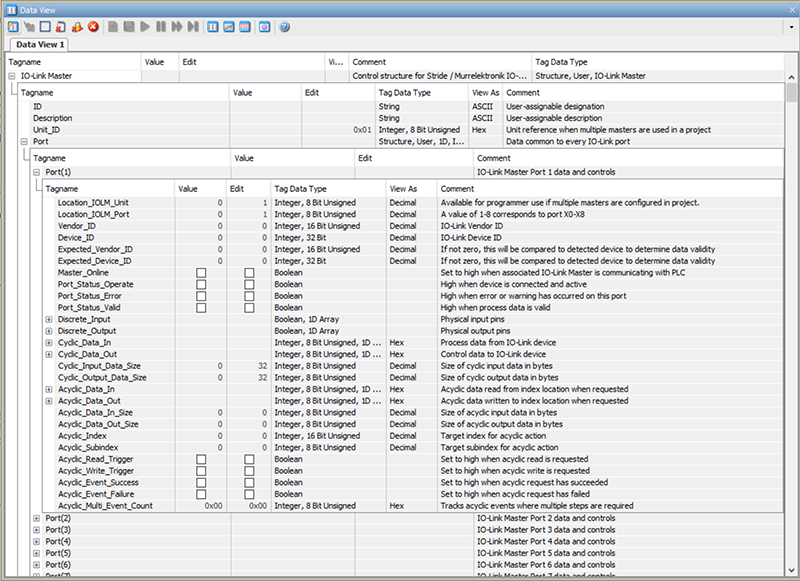 Figure 3: The AutomationDirect Productivity Suite is designed to integrate smoothly with the STRIDE IO-Link master, providing easy tagname access to extensive data in field modules and devices.