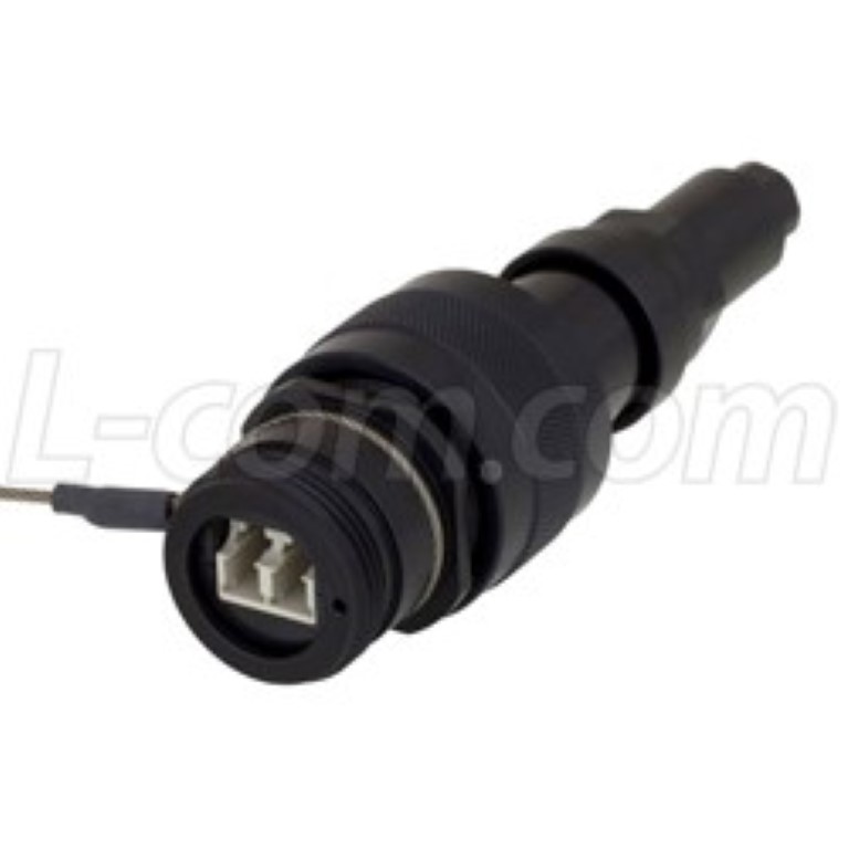 L-com introduces LC series of fiber plugs, receptacles and jam nuts