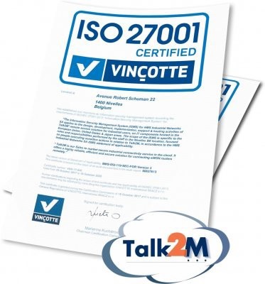 Thumbnail for HMS Industrial Networks announces ISO 27001 Certification for eWON Talk2M, cloud connectivity platform
