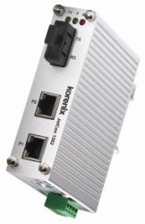 New Fast Ethernet media converter remotely manages machines