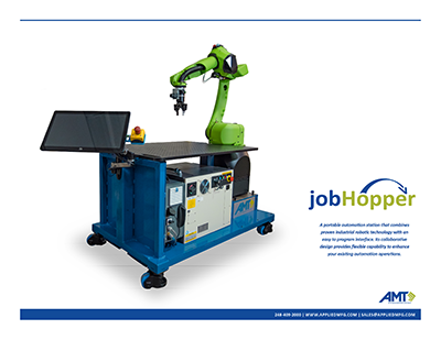 Applied Manufacturing Technologies introduces jobHopper collaborative robot workstation