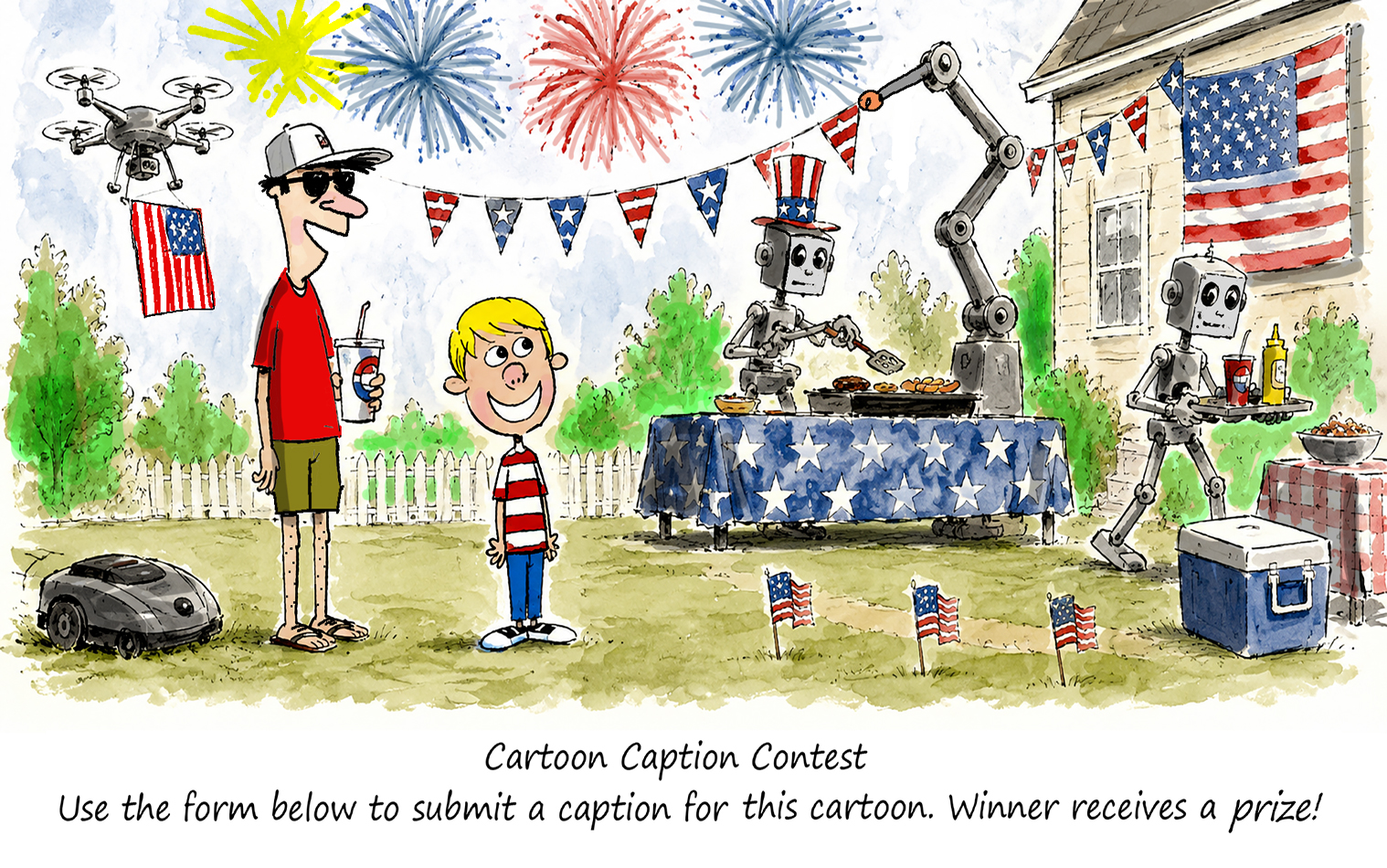 Feature Image for Otto Mation Comic Caption Contest: July 2026