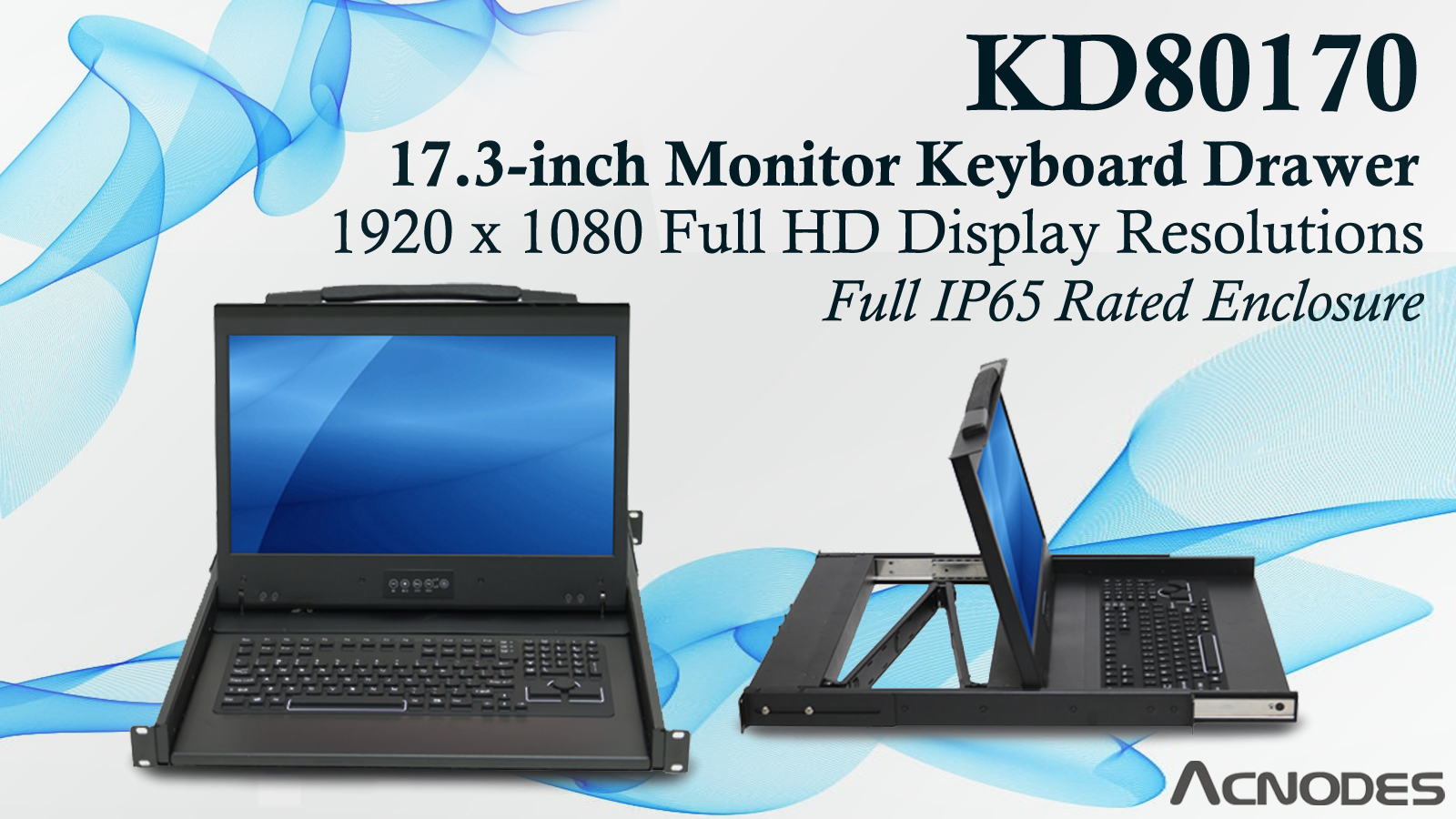 KD80170 Features 17.3" Monitor with Full HD