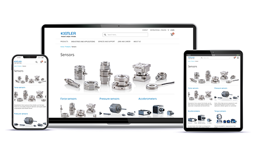 New Kistler Website: Easy Access to Measurement Technology