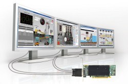 Matrox Graphics Cards drive Four Displays on video management system