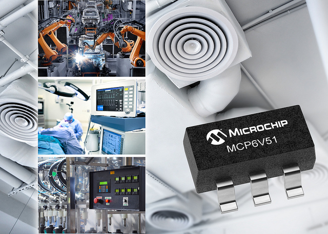 Microchip Technology announces MCP6V51 zero-drift operational amplifier