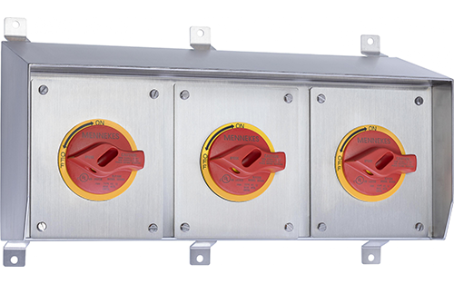 MENNEKES Releases Multi-Gang SLPX Disconnects with Sloped-Top Clean Design
