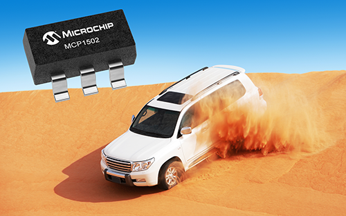 Microchip Provides High-Precision Voltage Reference IC Provides Very-Low Drift for Extended-Temperature Automotive Applications