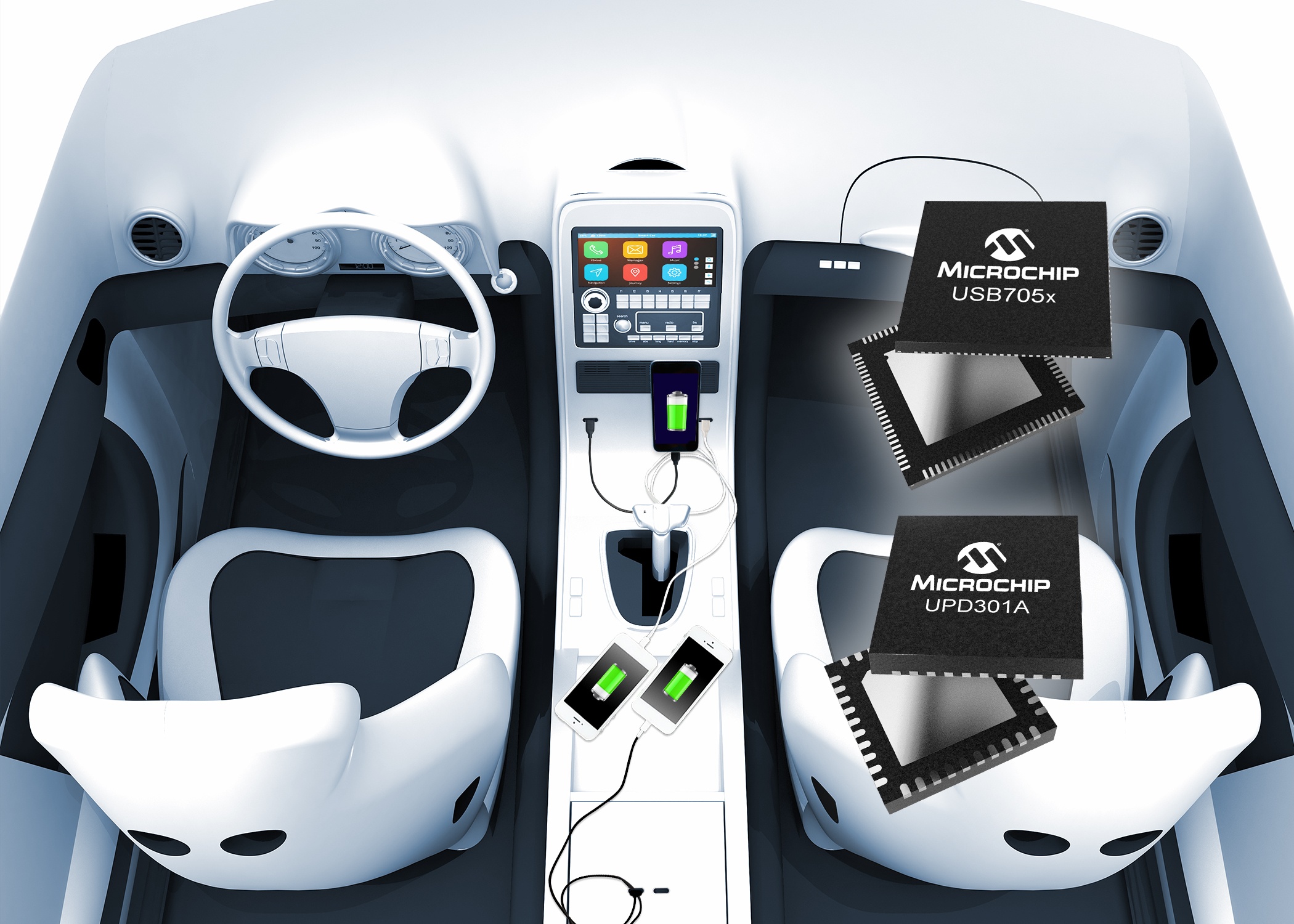 Microchip Technology introduces USB705x and UPD301A USB Type-C PD solutions