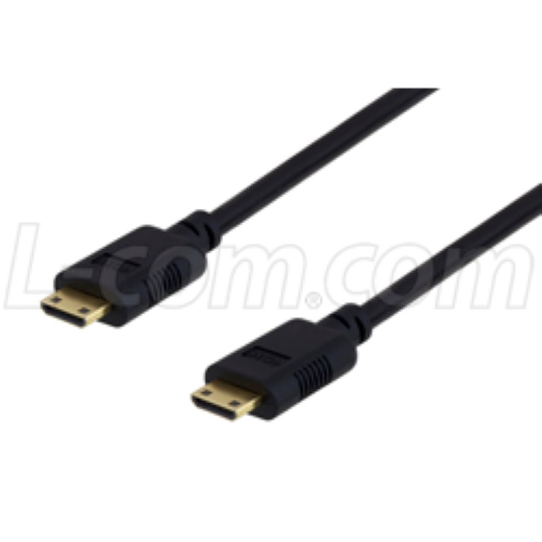 Thumbnail for L-com releases line of mini-HDMI to mini-HDMI cables for video transfer applications