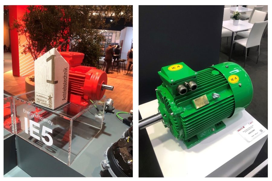 Left – SEW IE5 Capable Motor, Right – Cantoni IE4 Capable Motor