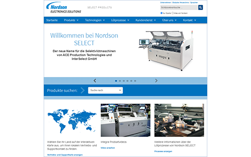 Thumbnail for New German Website Features SELECT Products by Nordson Electronics Solutions