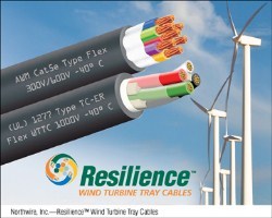 Northwire introduces Resilience Cables for wind turbines