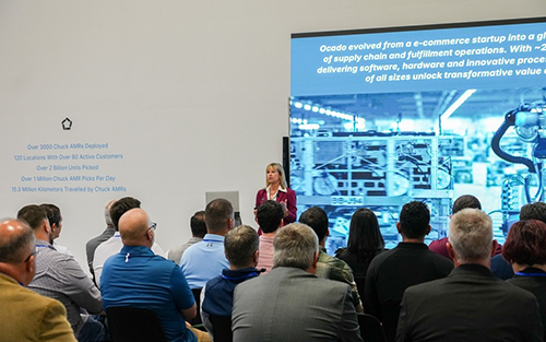 Thumbnail for Ocado Intelligent Automation Opens Solutions Hub in Dallas, Texas to Showcase Proven Intelligent Warehouse Fulfillment at Scale