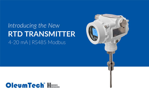 OleumTech Adds New RTD Transmitter to H Series Instrumentation Portfolio