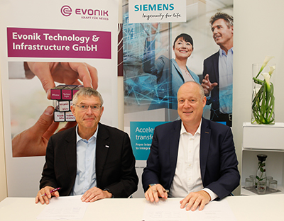Siemens and Evonik announce technology partnership