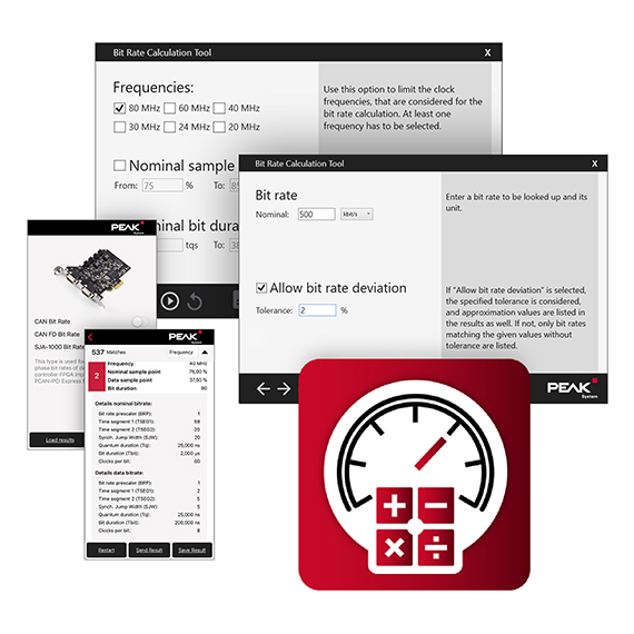 PEAK_System releases Bit Rate Calculation Tool for iOS, Android, and Windows