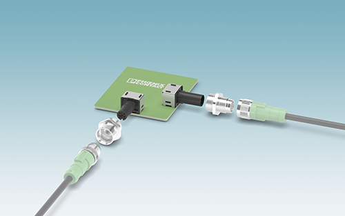 Phoenix Contact Now Offers Right-angle M12 Connectors for Through-hole Reflow Soldering Processes