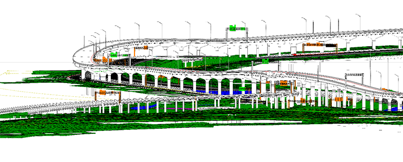 High Res Image of IH35 Nex Central Section Image courtesy of Ferrovial Construction and Alamo Nex Construction