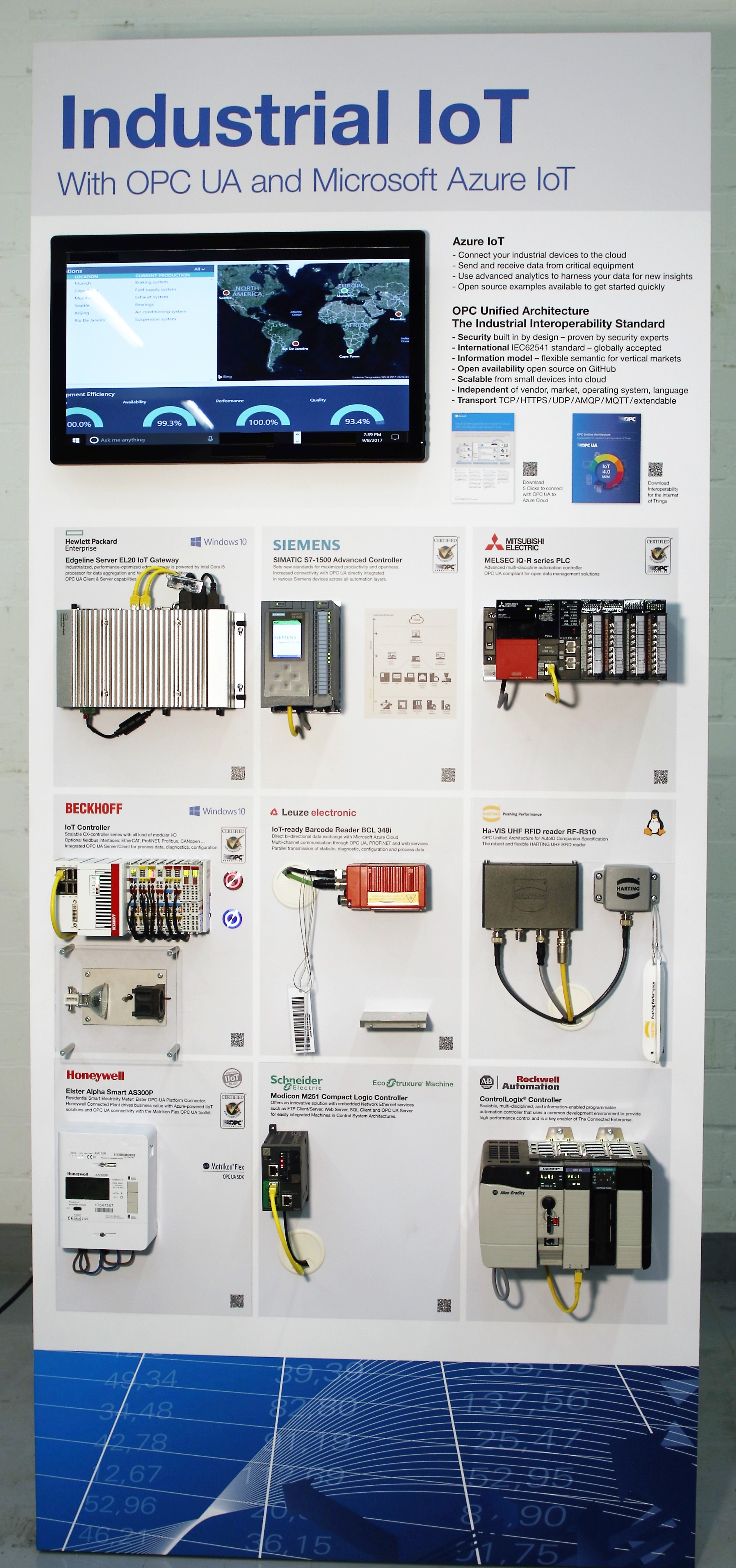 Thumbnail for OPC Foundation delivers 30 OPC UA demonstration walls to Microsoft Technology Centers