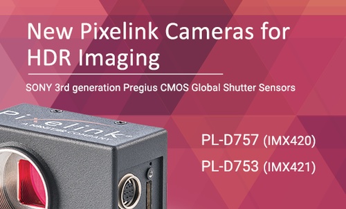 Pixelink introduces PL-D757 and PL-D753 USB 3.0 cameras