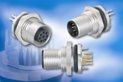 Binder-USA releases PCB mountable M12 socket connectors