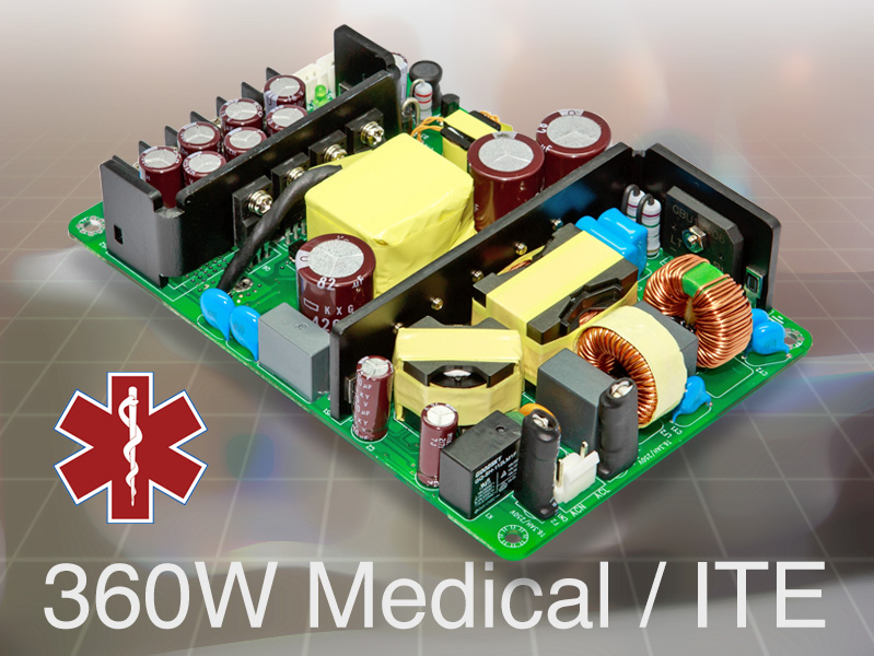 Thumbnail for Power Sources Unlimited announces PPWAM360 AC-DC medical power supply