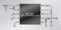 austriamicrosystems introduces AS1344 DC-DC converter