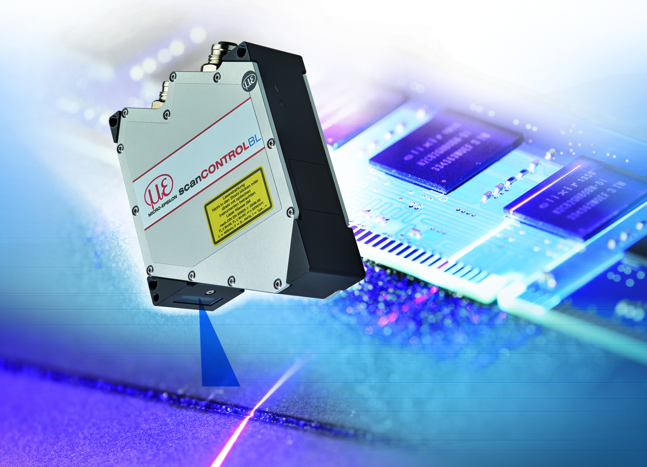 Thumbnail for Laser profile scanner with small, blue laser line