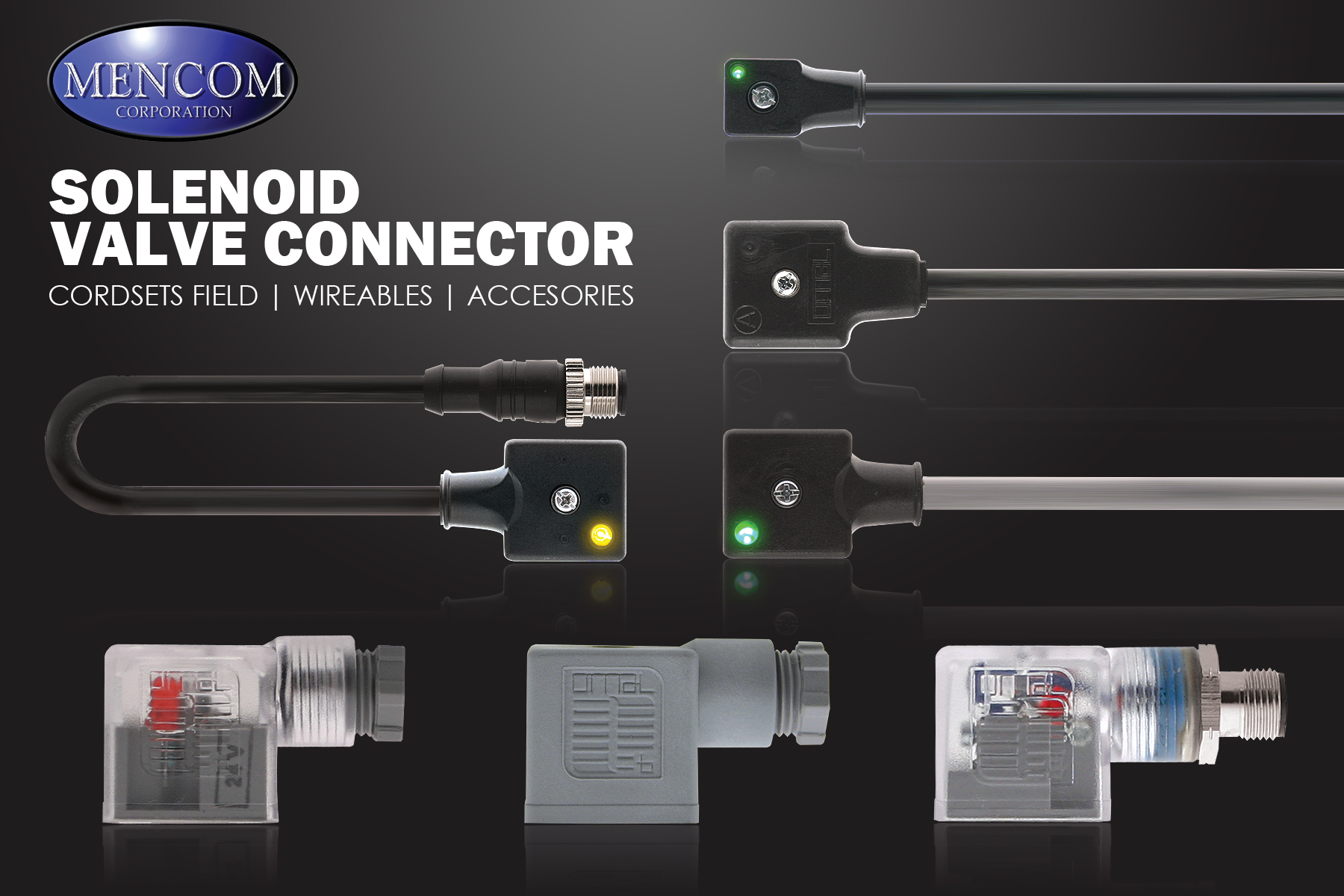 Mencom’s Solenoid Valve Connectors