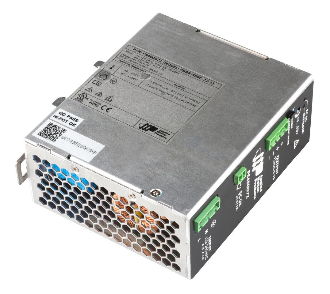 Applied Motion Products introduces PS480D72 Switching Power Supply