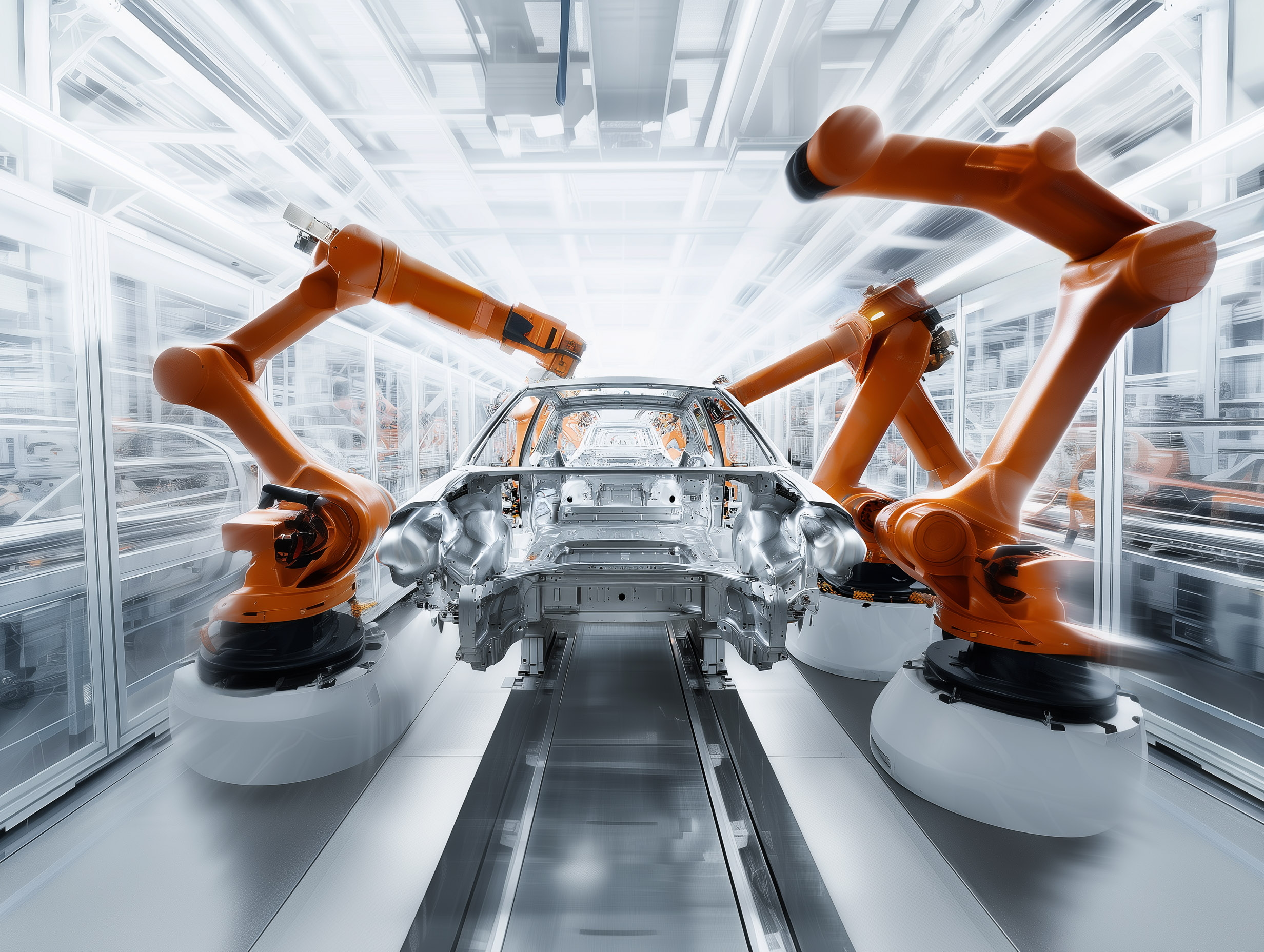 Car Manufacturing Robots. Source: QNX