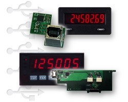 Red Lion adds USB to CUB5 and PAX panel meters