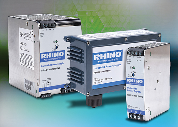 AutomationDirect announces PSH series power supplies and PSX series IP67 rated power supplies