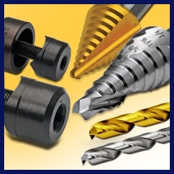 AutomationDirect Hole Cutting Tools for Electrical Applications: Drill Bits, Machine Taps & Knockout Punches