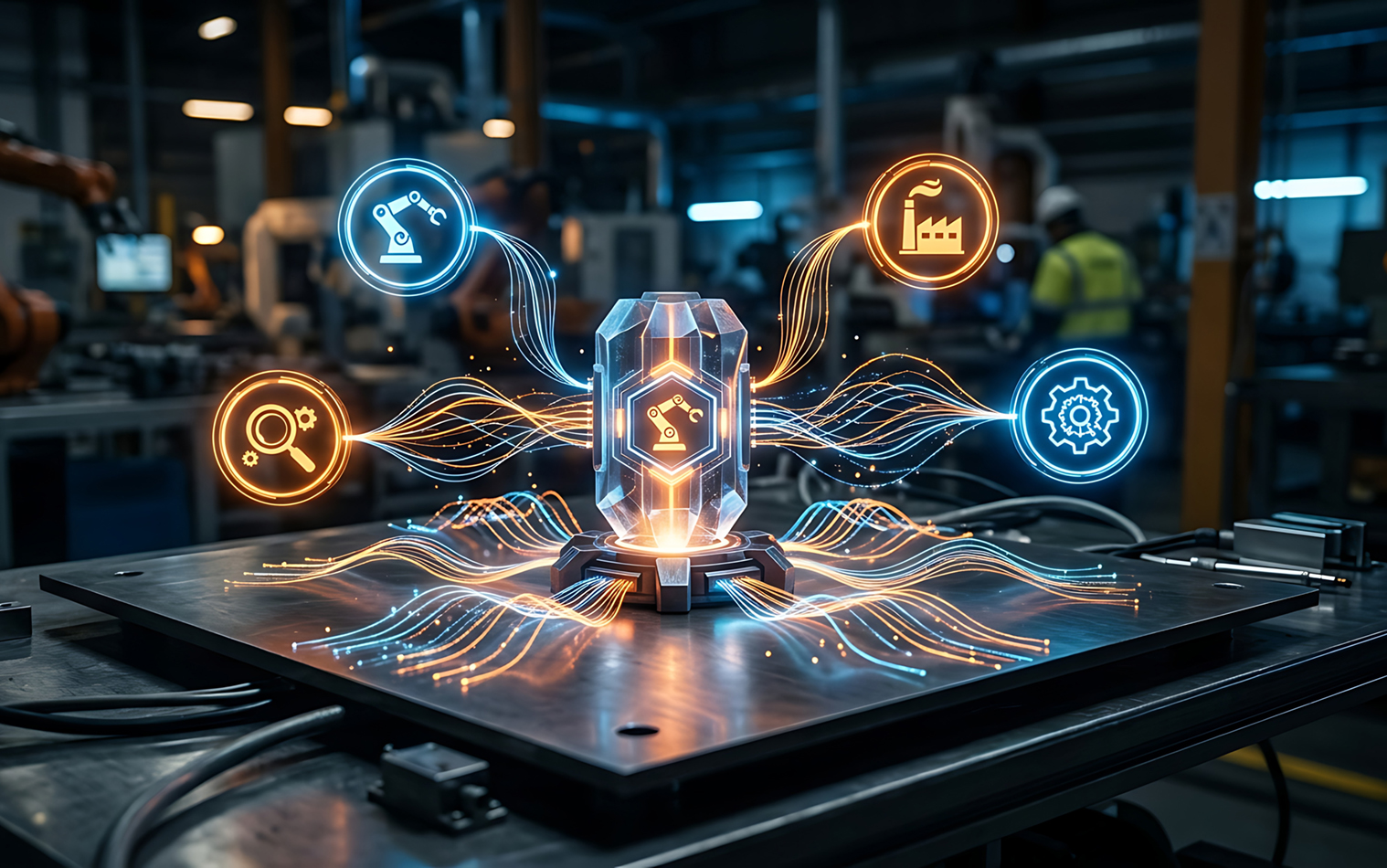 AI agent workflow streamlines industrial automation process.