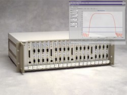 DAQ board has simultaneous signal conditioning and sampling of filtered signals